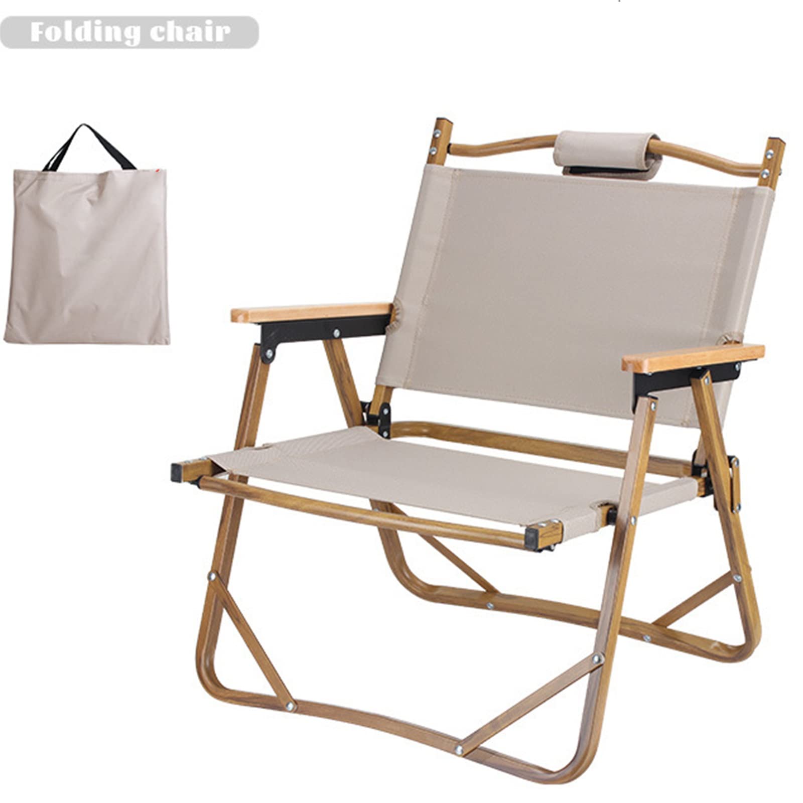 Klappbarer Camping-Kermit-Stuhl aus Aluminium für den Außenbereich