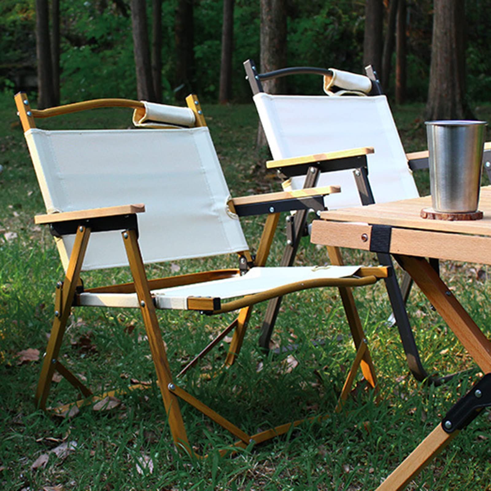 Klappbarer Camping-Kermit-Stuhl aus Aluminium für den Außenbereich