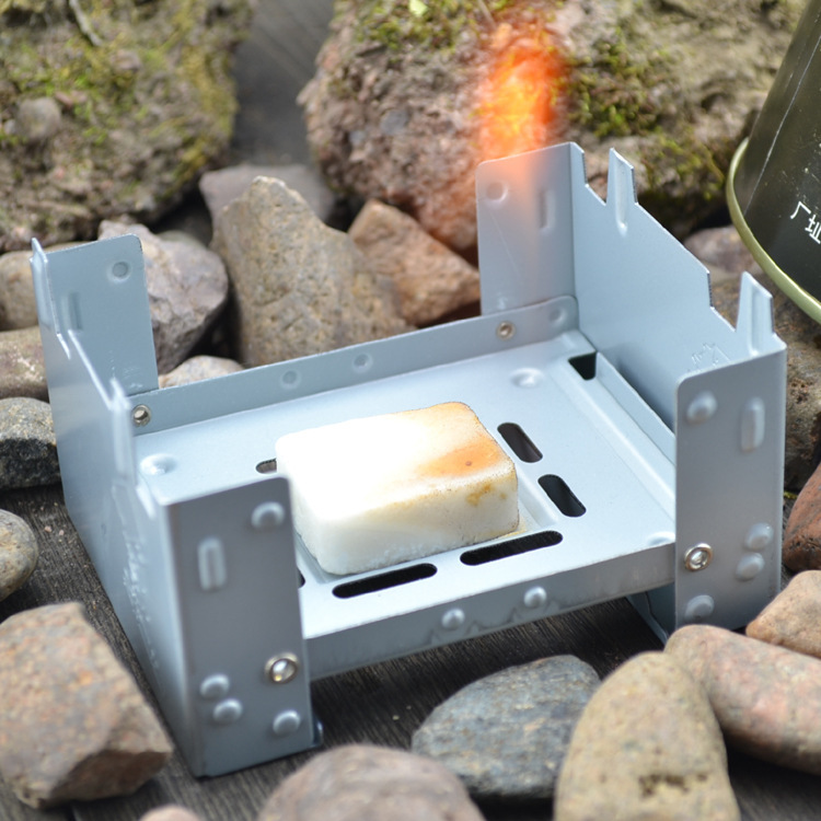 Mini-Taschen-Klapp-Spirituskocher für Rucksackreisen, Camping, Wandern, Picknick