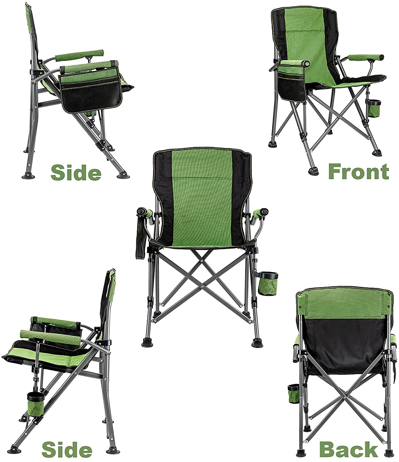 Klappstuhl für den Außenbereich zum Angeln, Camping und Grillpicknick im Garten