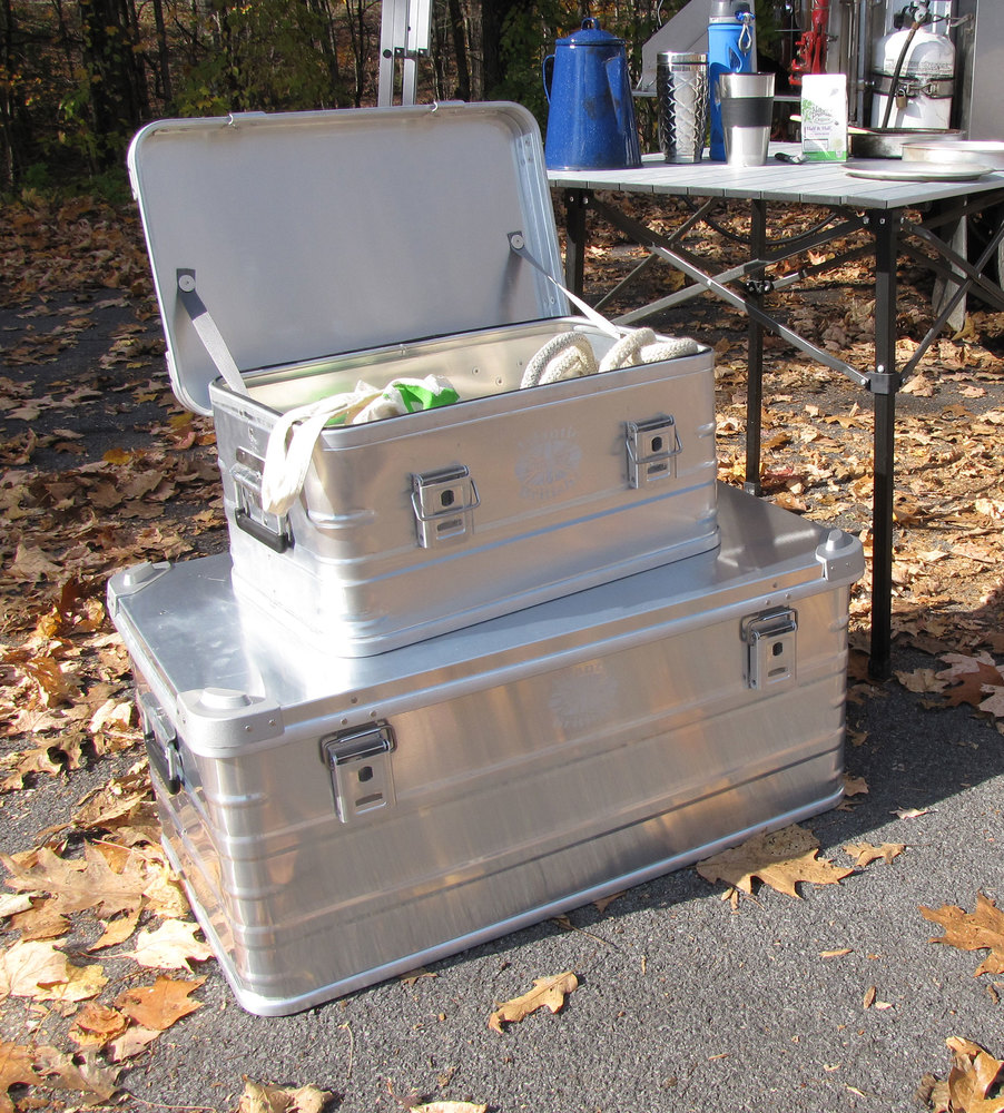 Aluminium-Campingboxen und -Behälter für Outdoor-Autoreisen