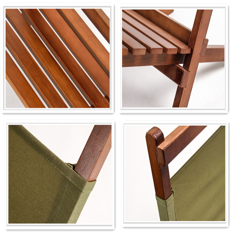 Klappbarer Loungesessel aus Holz für Terrasse, Veranda, Deck, Rasen