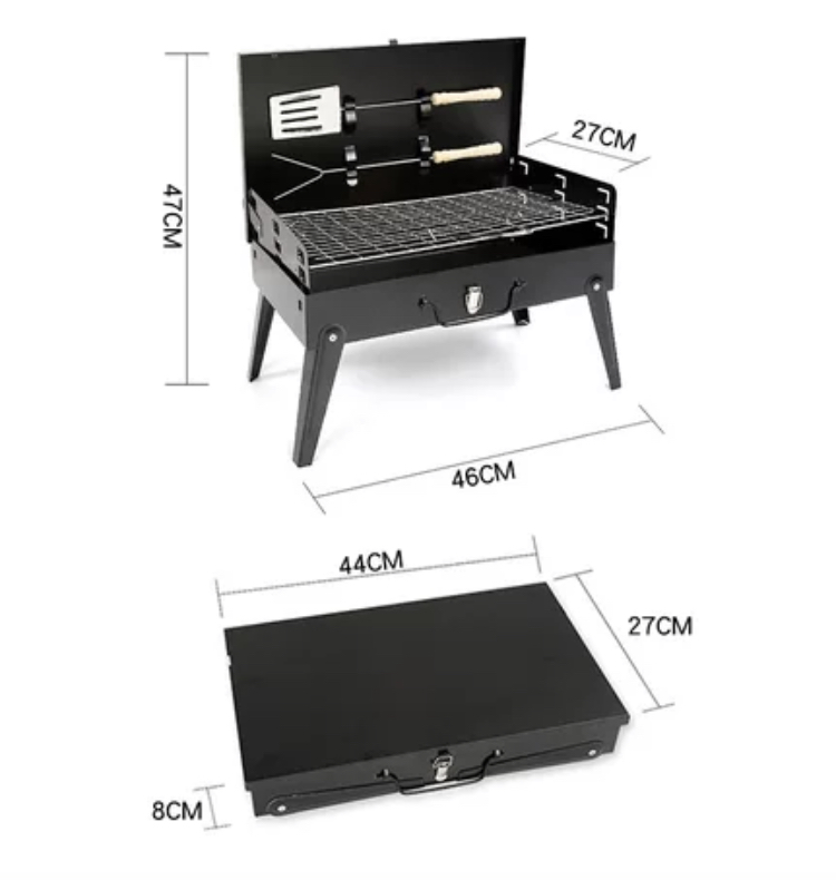 Tragbarer, zusammenklappbarer Grillofen für den Außenbereich