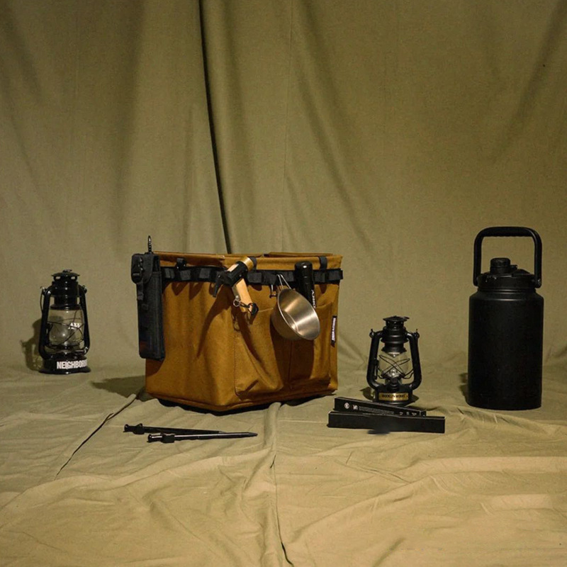 Schwarze Outdoor-Camping-Organizer-Werkzeugtasche