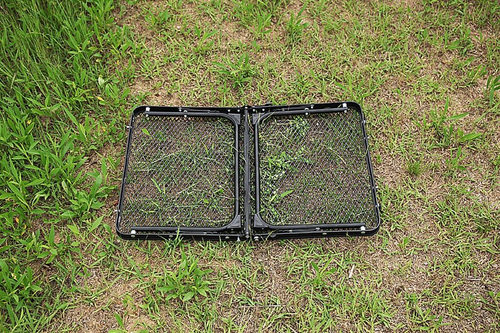 Klappbarer Campingtisch aus Stahlgeflecht, ultraleichter Picknicktisch
