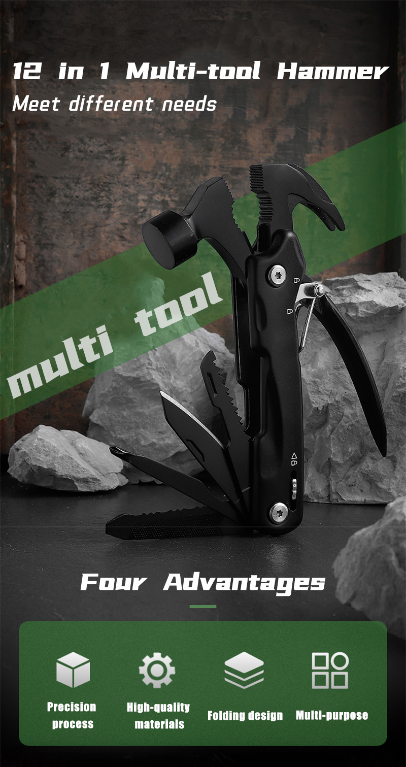 Multitool Campinghammer mit Zange