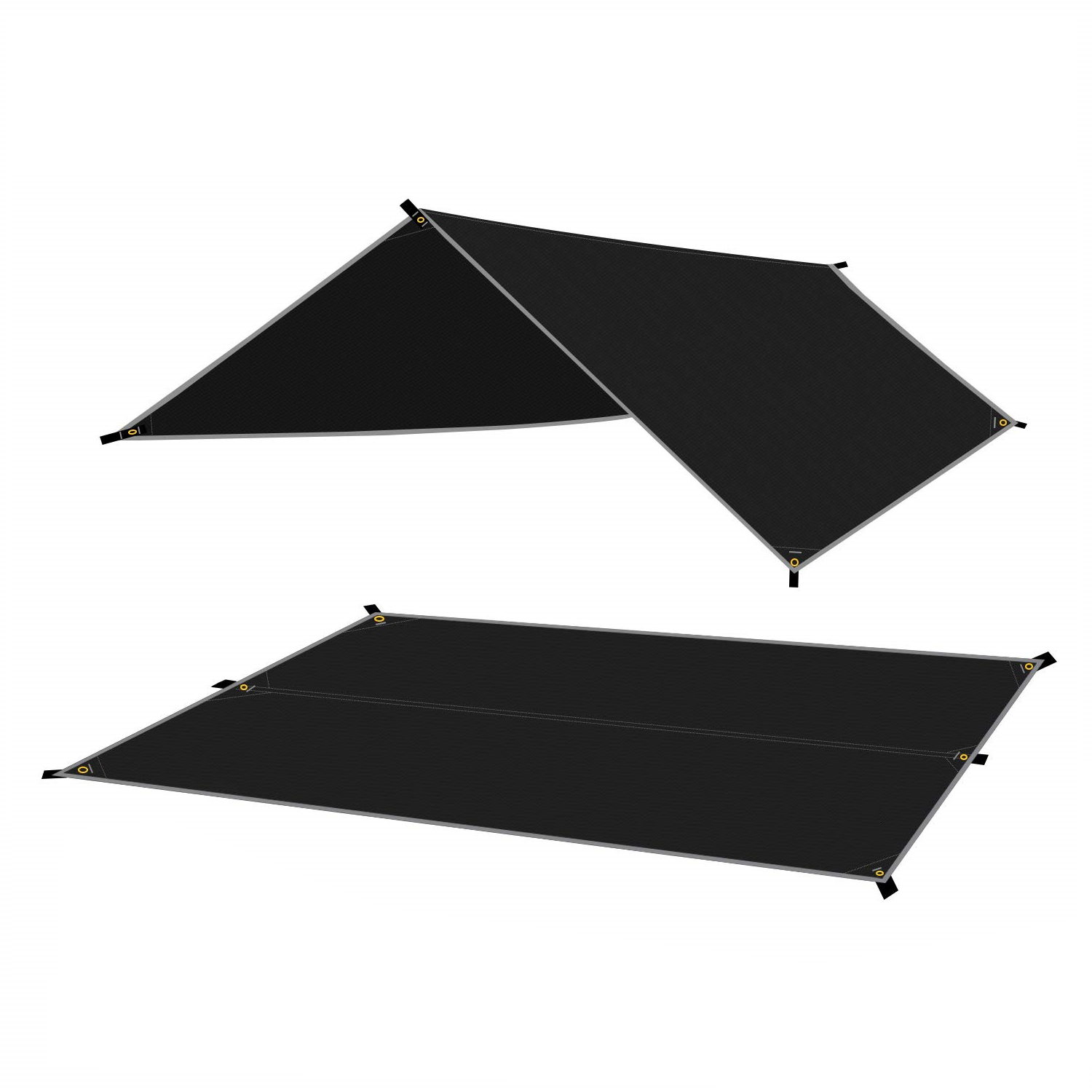 Schwarzer wasserdichter Camping-Regenschutz und Picknickmatte