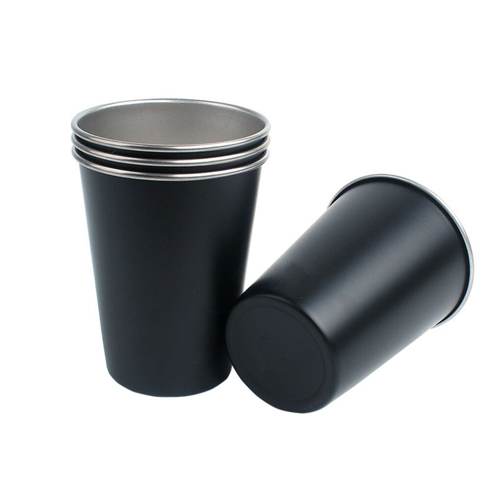 4 stücke Outdoor 304 Camping Tasse, Wasser Tee Milch Kaffee