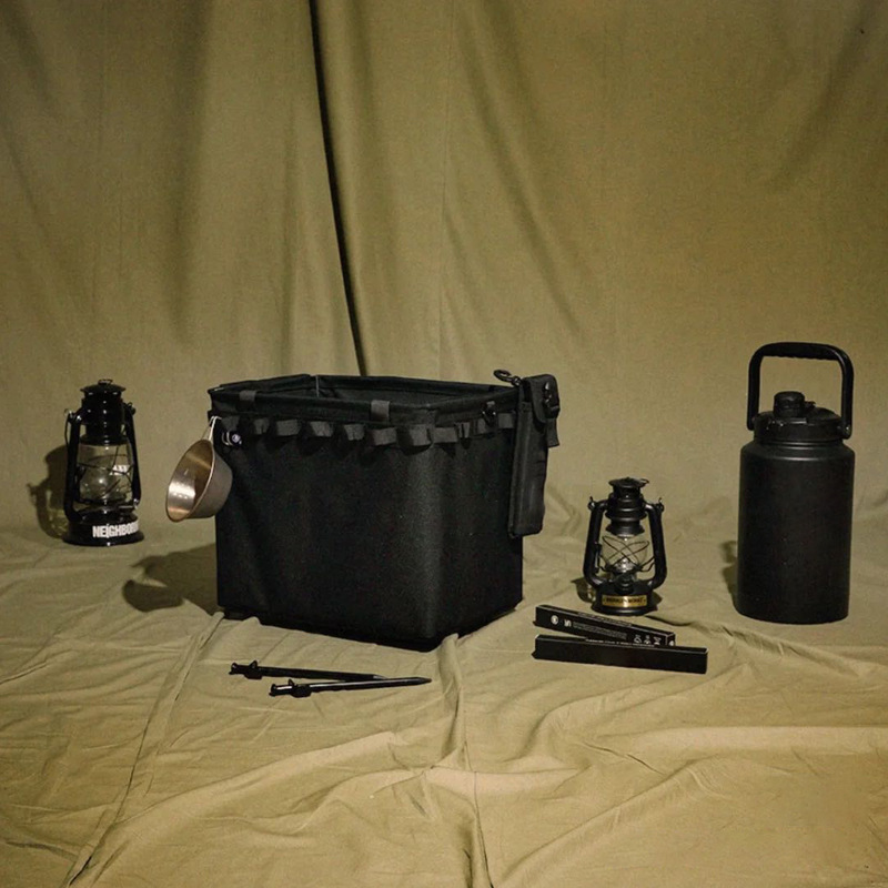 Schwarze Outdoor-Camping-Organizer-Werkzeugtasche