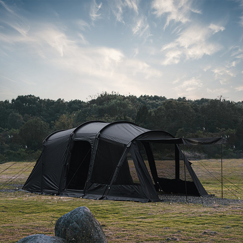 Outdoor-Camping-Tunnelzelt mit Schneefangzelt