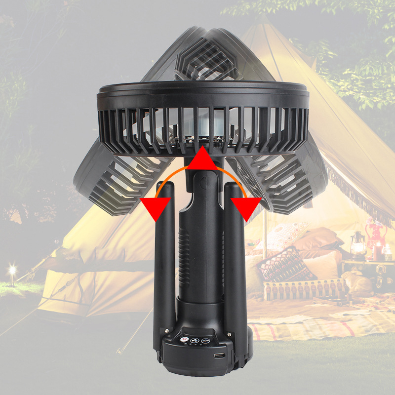 Mini-USB-Campingventilator mit LED