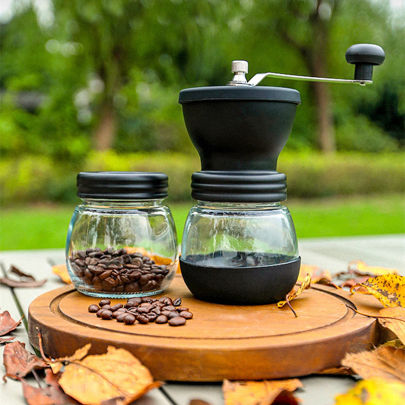 Tragbare manuelle Kaffeemühle für den Campinggebrauch