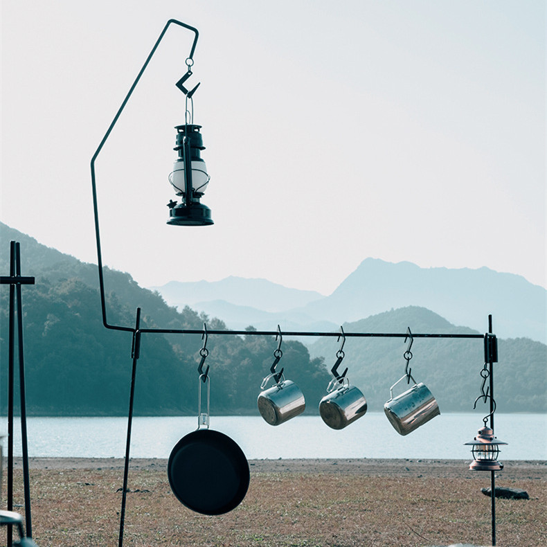 Faltbarer Camping-Lichtständer aus Aluminium für den Außenbereich