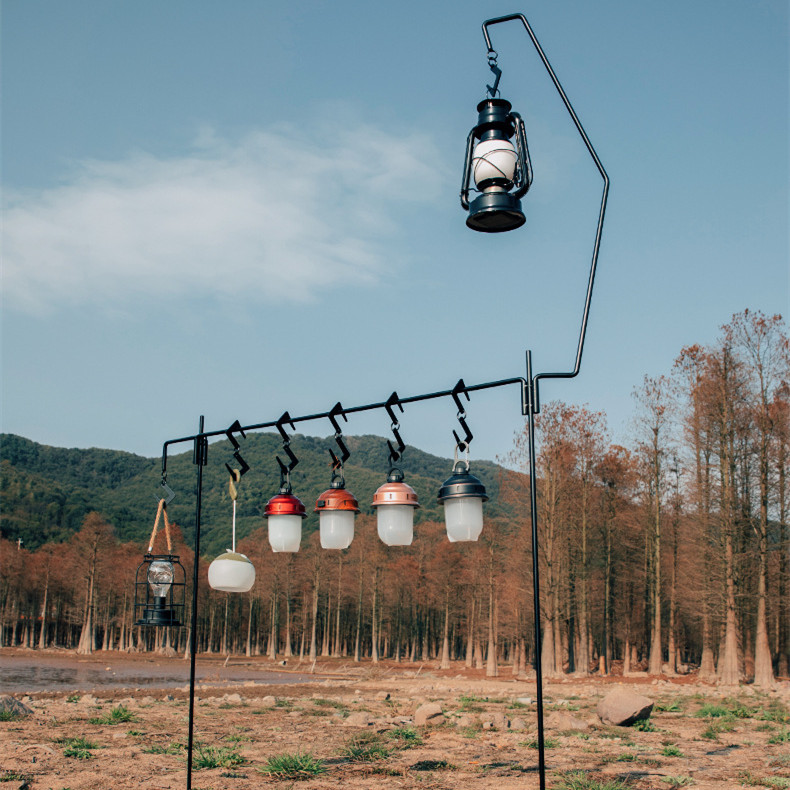 Faltbarer Camping-Lichtständer aus Aluminium für den Außenbereich