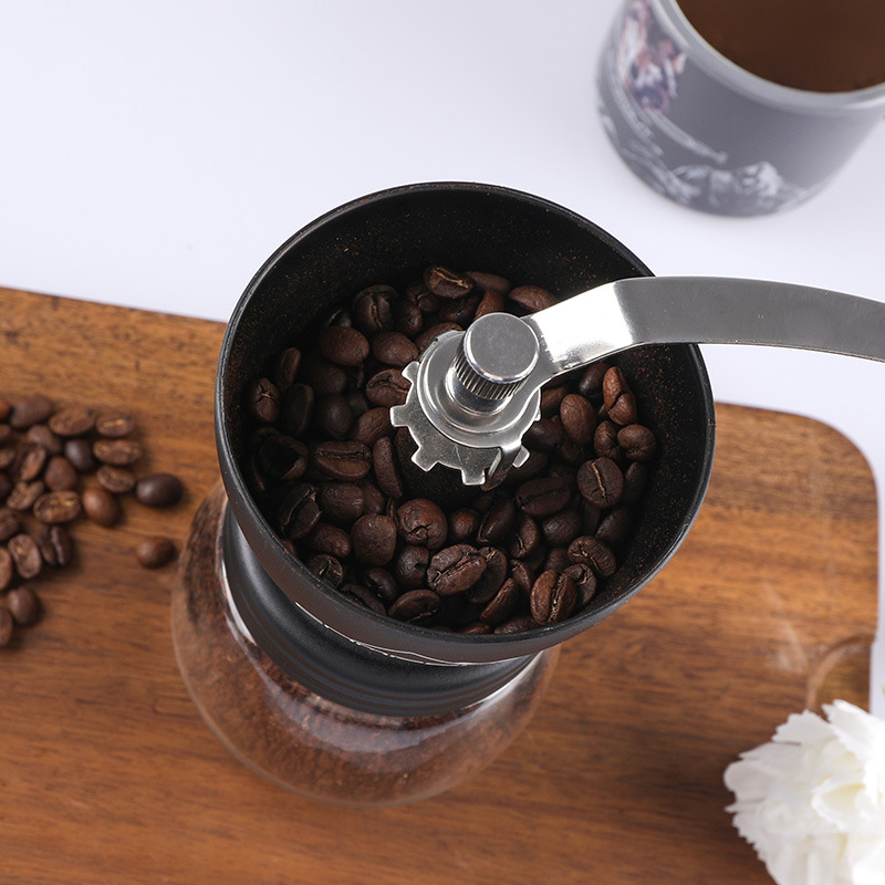 Tragbare manuelle Kaffeemühle für den Campinggebrauch