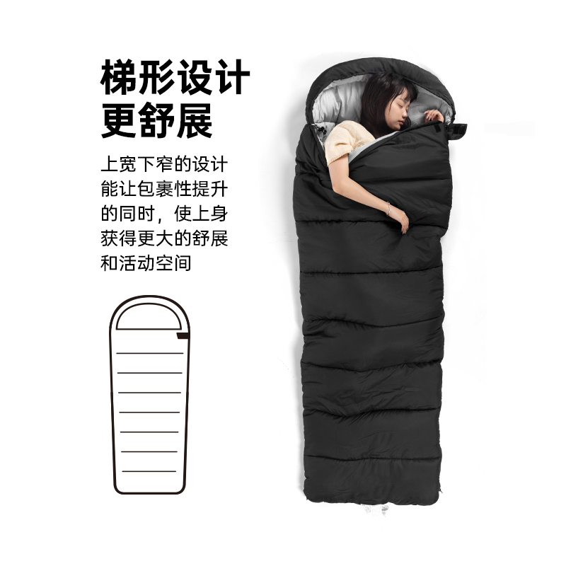 Kältebeständiger Schlafsack für Wintercampingzelte