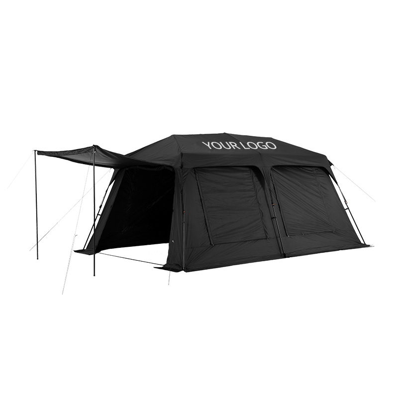 Hüttenzelt mit einem Schlafzimmer und einem Wohnzimmer