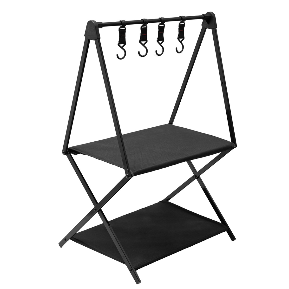 Klappbare Camping-Lagerregale aus Aluminium: Doppel- und Dreifachschicht