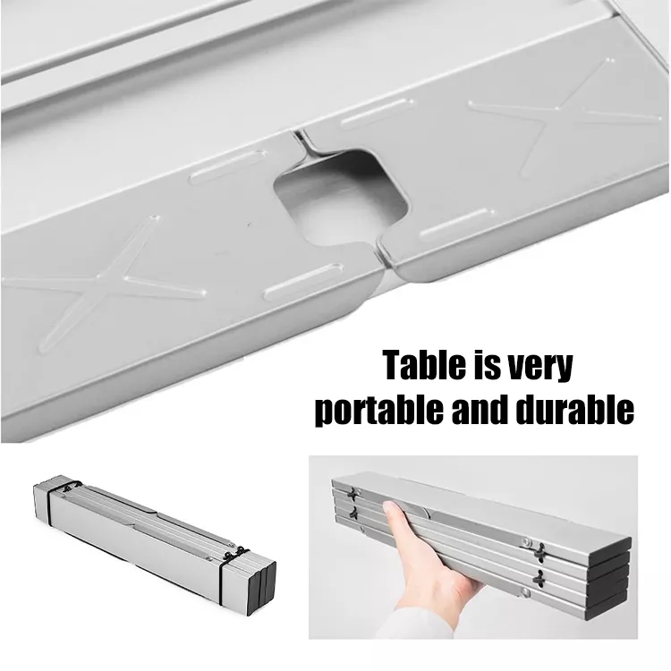 Ultraleichter, klappbarer Mini-Campingtisch aus Aluminium