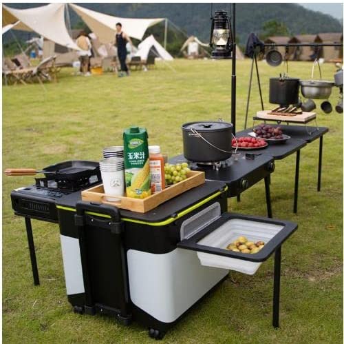Outdoor-Camping-Küchenstation für Grillabende, Picknicks und Partys