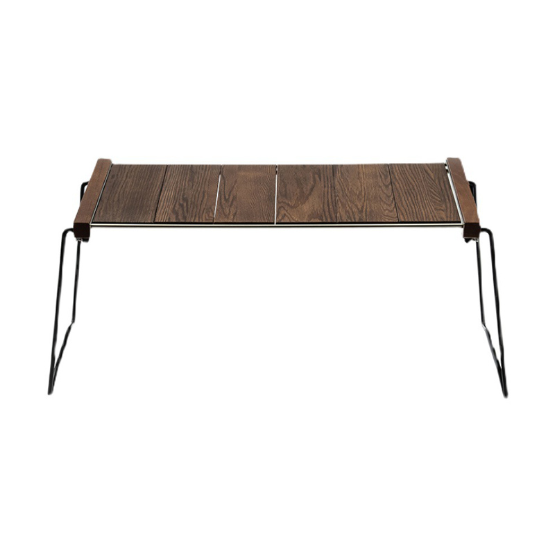 Outdoor-Picknicktisch aus Walnussholz, Zebra-Design, klappbar, für Grill, Terrasse, Strand, Garten