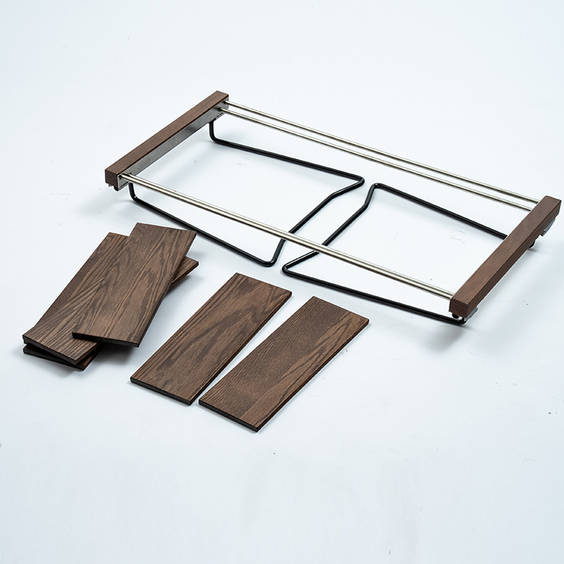 Outdoor-Picknicktisch aus Walnussholz, Zebra-Design, klappbar, für Grill, Terrasse, Strand, Garten