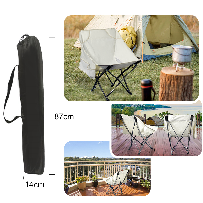 Tragbarer, ultraleichter Rucksackstuhl für Camping, Wandern, Angeln