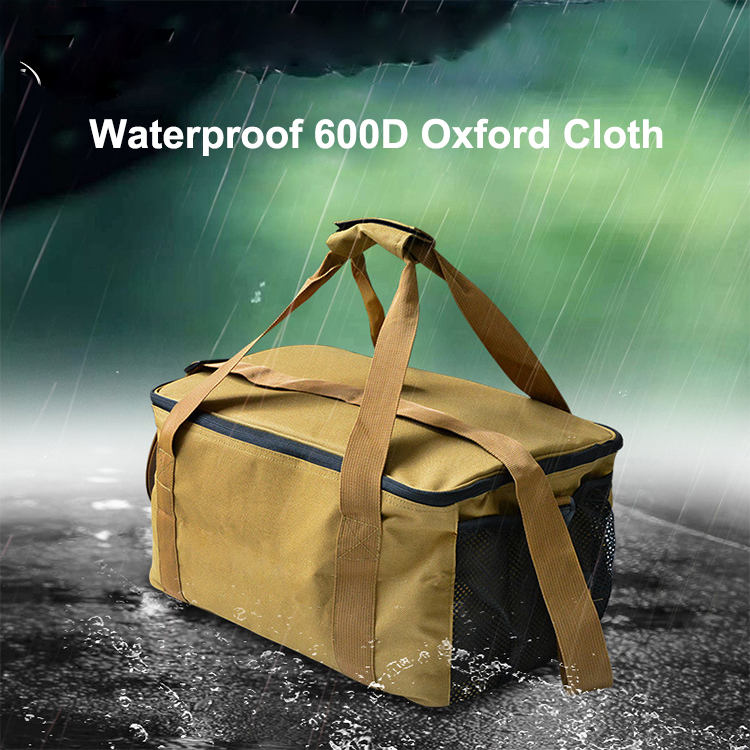 Isoliertes Kochgeschirr-Set aus 600D Oxford-Gewebe mit Mittagessen und Camping-Organizer