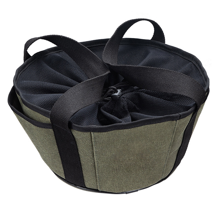 Dutch Oven-Abdeckung aus Canvas mit Seitentaschen