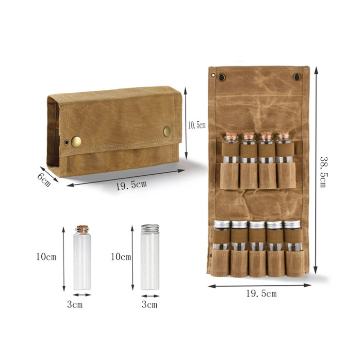 Camping Canvas Gewürz Aufbewahrungstasche