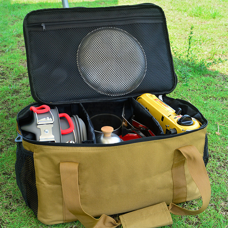 Isoliertes Kochgeschirr-Set aus 600D Oxford-Gewebe mit Mittagessen und Camping-Organizer