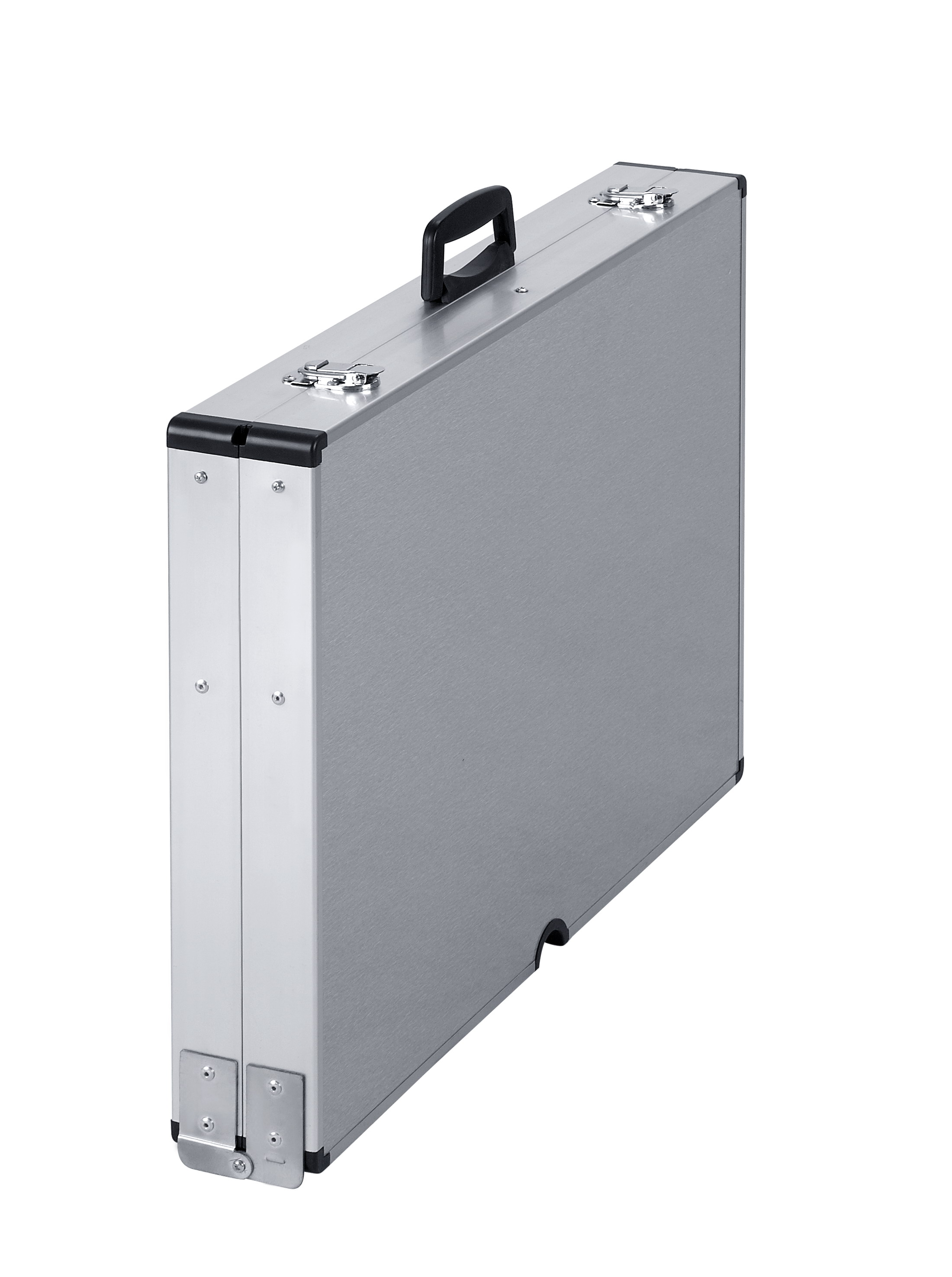 Höhenverstellbarer, klappbarer Kartentisch aus Aluminium