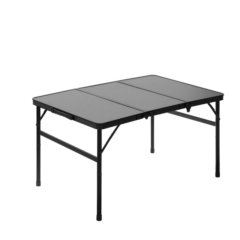 Tragbarer Klapptisch mit Aluminiumrahmen und MDF-Platte