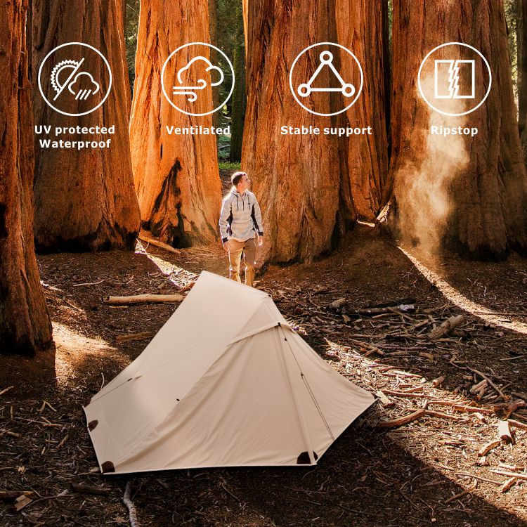 Outdoor Camping Ultraleichtes Wanderzelt für Rucksackreisen - 2 Personen