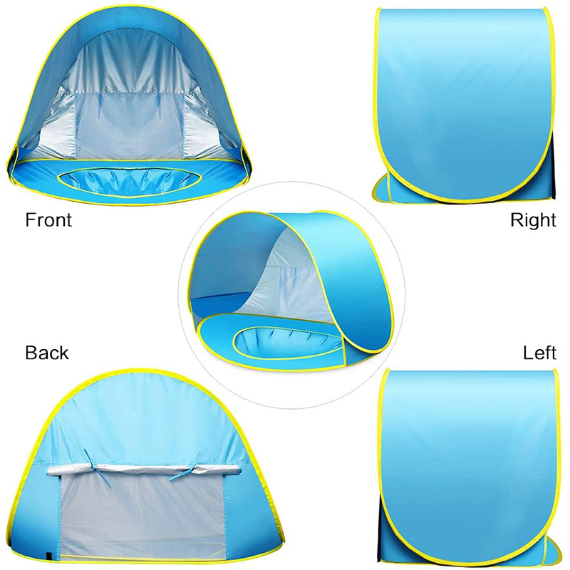 Camping Baby-Strandzelt - UV50-beständiges Pop-up-Vorzelt