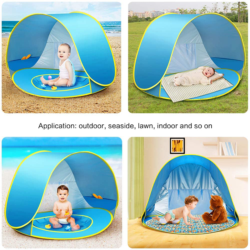 Camping Baby-Strandzelt - UV50-beständiges Pop-up-Vorzelt