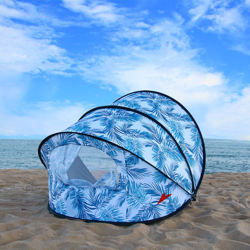 UPF 50+ Automatisches Camping-Strandzelt - Tragbarer Pop-up-Sonnenschutz