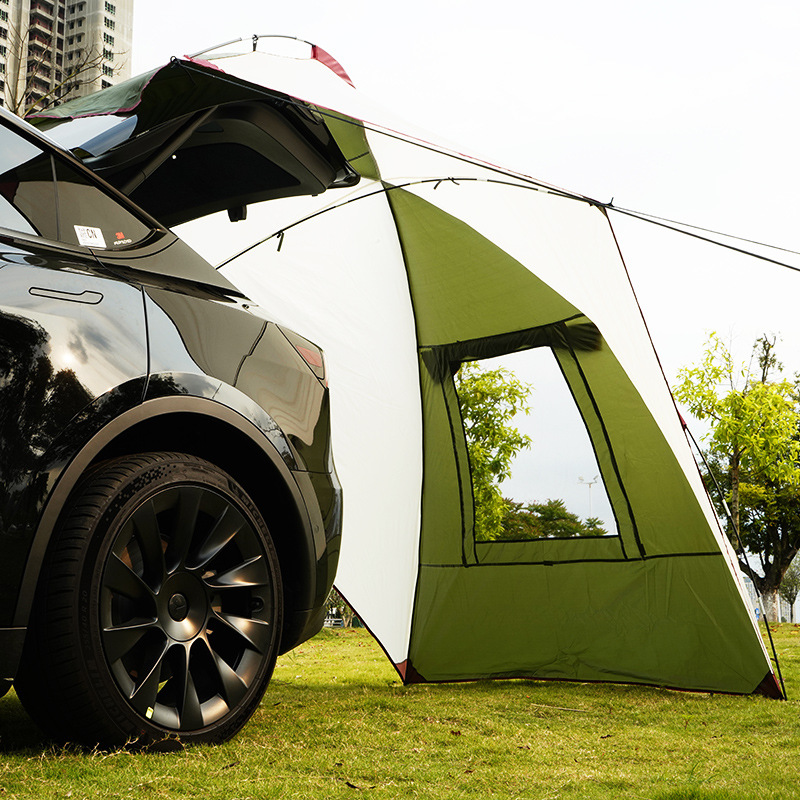 Seitenschutz fürs Auto im Freien & Heckzelt fürs Campingauto