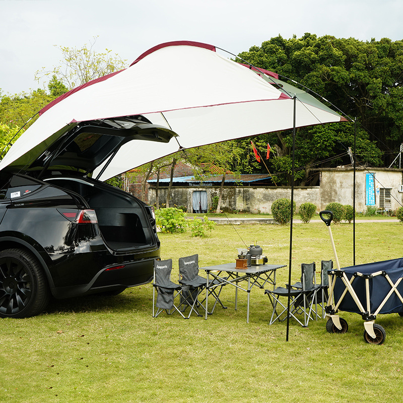 Seitenschutz fürs Auto im Freien & Heckzelt fürs Campingauto