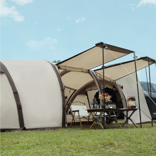 Seitentunnelzelt fürs Auto im Freien – Sonnenschutz für Camping mit großer Kapazität