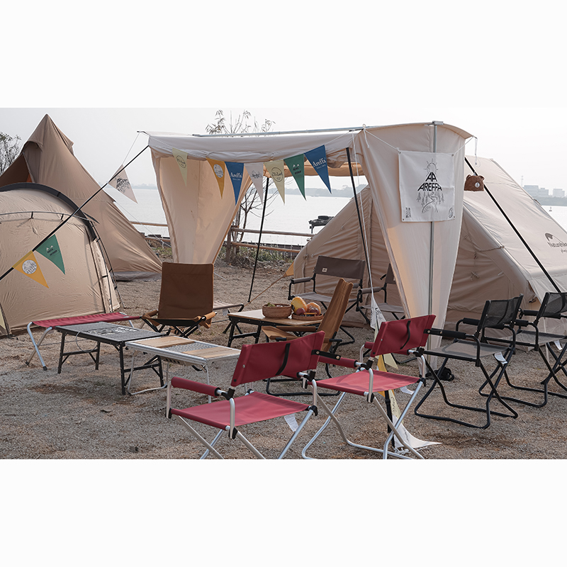Klappbarer Camping-BBQ-IGT-Tisch