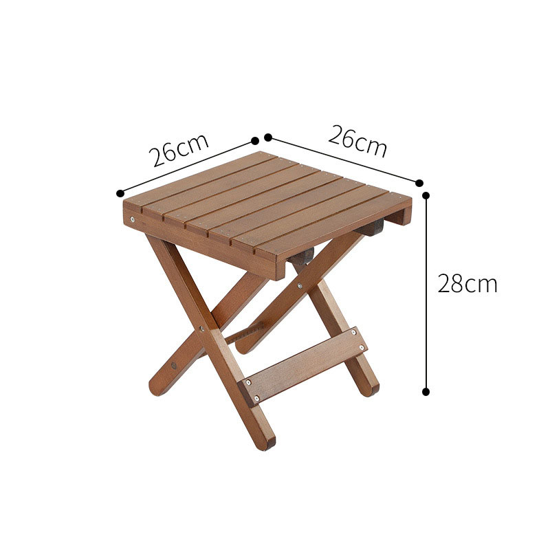 Campingtisch und -stühle-Set aus Buchen- und Eichenholz
