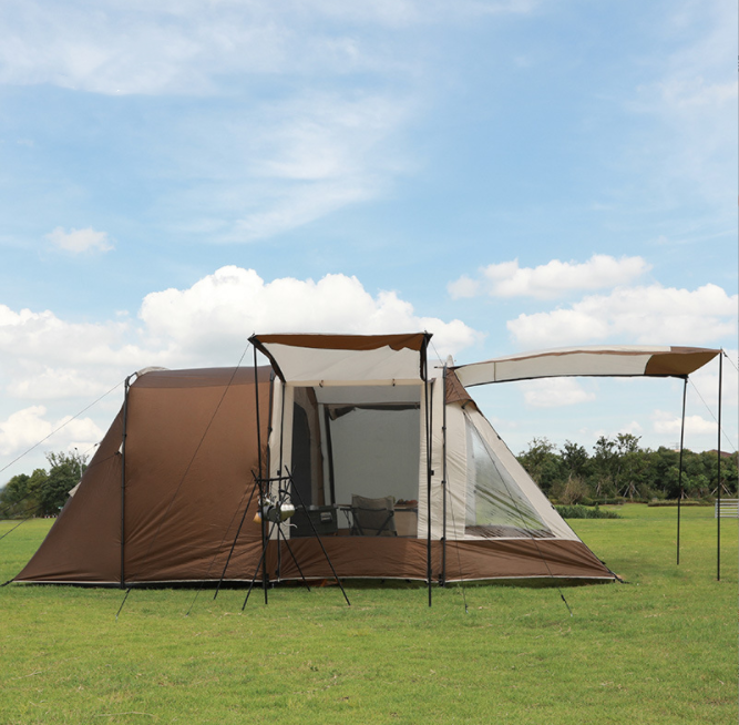 Outdoor Camping Beliebter Verkauf Doppelschicht Luxus Tunnelzelt