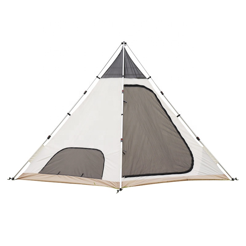 Doppellagiges Luxus-Pyramiden-Campingzelt mit Sonnenschutzdach