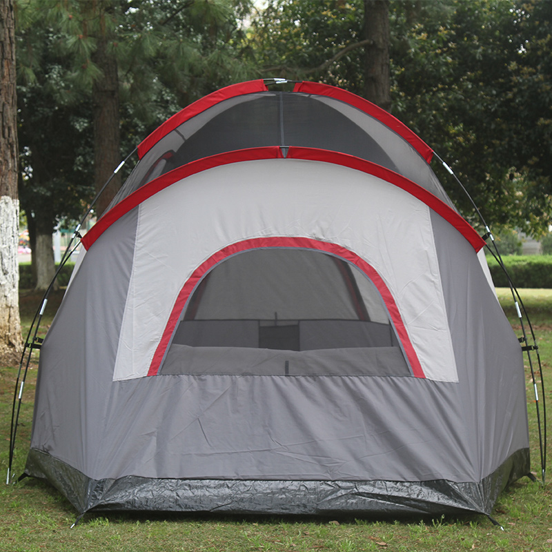 Tragbares Campingzelt für den Außenbereich mit zwei Schlafzimmern und einem Wohnzimmer