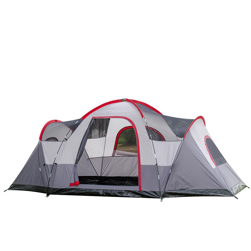 Tragbares Campingzelt für den Außenbereich mit zwei Schlafzimmern und einem Wohnzimmer