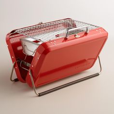 Koffer Tragbarer Camping-Holzkohlegrill