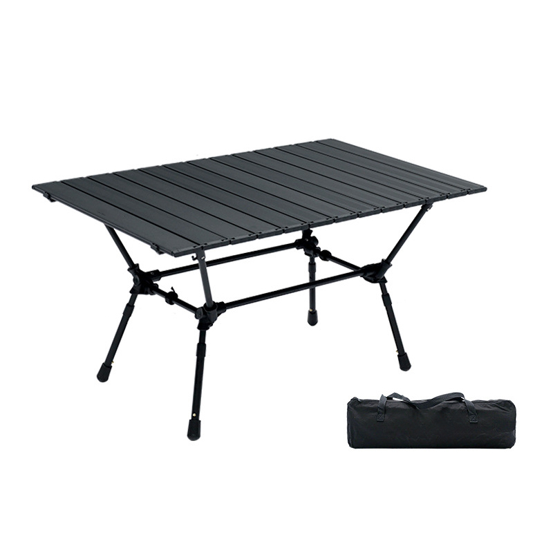 Klappbarer Campingtisch aus Aluminium – tragbar, höhenverstellbar, für draußen, Camping, Rucksackreisen, Strand, Picknicks