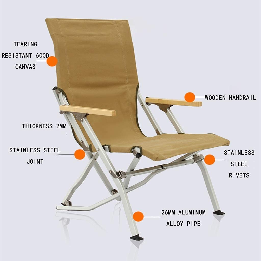 Tragbarer Camping-Klappstuhl, Angelstühle, Gartensessel, Strandsitz