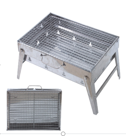 Tragbarer Holzkohlegrill aus Edelstahl für den Außenbereich